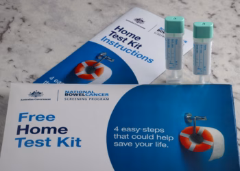 Australian Government at Home Bowel Cancer Test Kit.