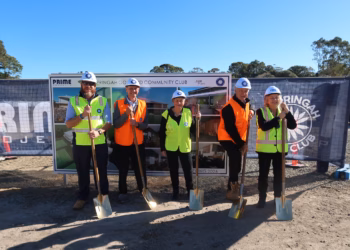 Ground-breaking ceremony at Warringah Golf Club site