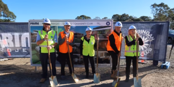Ground-breaking ceremony at Warringah Golf Club site