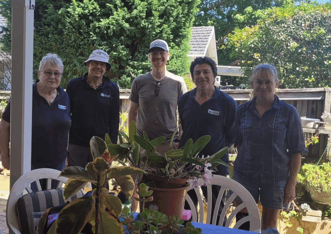 Luke Hambly volunteering for Easy Care Gardening