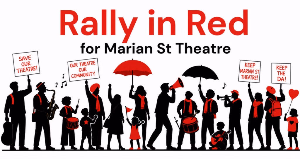 Rally in Red to Save Ku-ring-gai’s Marian St Theatre