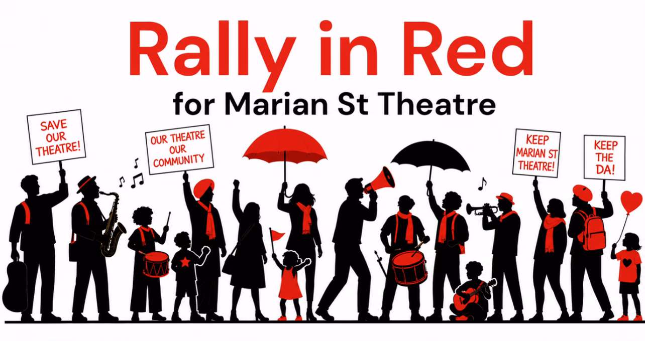 Rally in Red graphic