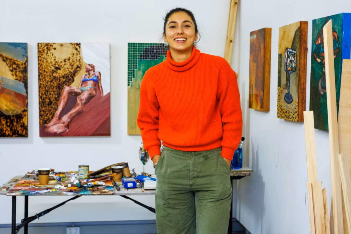Frankie L. Abroon: Painting two worlds into one  Image Grace Cossington Smith Gallery